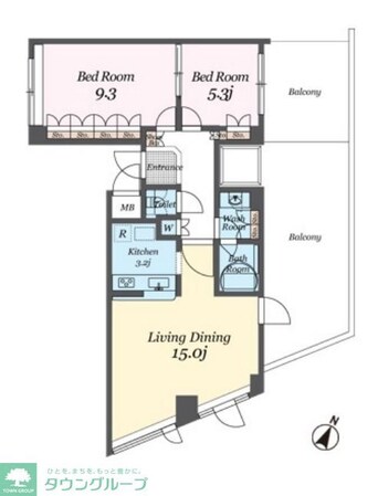 パシフィックレジデンス目黒本町の物件間取画像